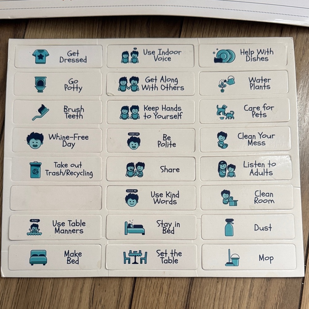 Magnetic Reward Behaviour Chart  Set with Colorful Icons - Picture 4 of 8